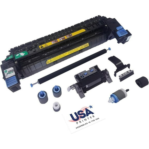 USA Printer CE710-69001-DMK-USA (RM1-6184) Deluxe Maintenance Kit for HP Color LaserJet CP5225 includes CE710-69001 Fuser, RM1-7927 Transfer Roller, Tray 1-3 Roller Kit (110V)