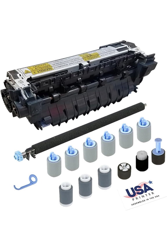 USA Printer CF064A-DMKv1-USA (CF064-67902) Deluxe Maintenance Kit for HP LaserJet M601 M602 M603 includes RM1-8395 Fuser, RM1-8491 Transfer Roller, & Tray 1-4 Roller Kit (110V)