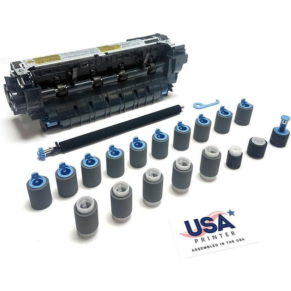 USA Printer F2G76A-DMK-USA (E6B67-67901 F2G76-67901) Deluxe Maintenance Kit for HP LaserJet M604 M605 M606 includes RM2-6308 Fuser, Transfer Roller, & Tray 1-6 Roller Kit (110V)