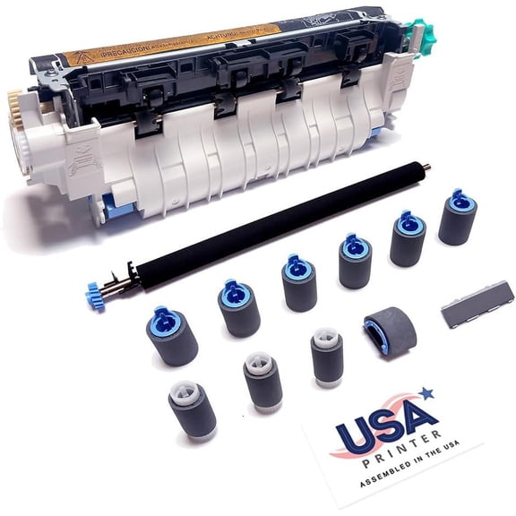USA Printer Q5998-67904-DMK-USA (Q5998A Q5998-67903) Deluxe Maintenance Kit for HP LaserJet 4345 includes RM1-1043 Fuser, RM1-0699 Transfer Roller, & Tray 1-4 Roller Kit (110V)