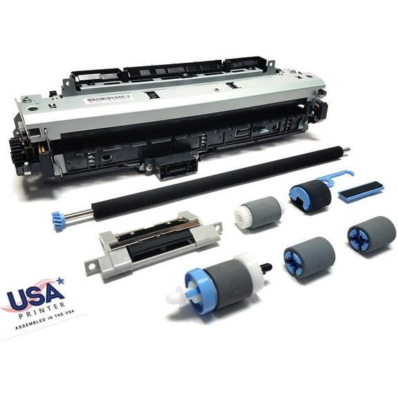 USA Printer Q7543-67909-DMK-USA (Q7543A RM1-2522) Maintenance Kit for HP LaserJet 5200 includes RM1-2522 Fuser, RM1-2485 Transfer Roller, & Tray 1-3 Roller Kit