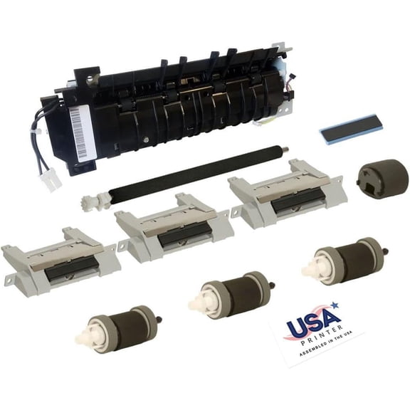 USA Printer Q7812-67905-DMK-USA (Q7812-67903 5851-4020) Deluxe Maintenance Kit for HP Laser Printer P3005 M3027 M3035 includes RM1-3740 Fuser, RM1-1508 Transfer Roller, Tray 1-4 Roller Kit (110V)