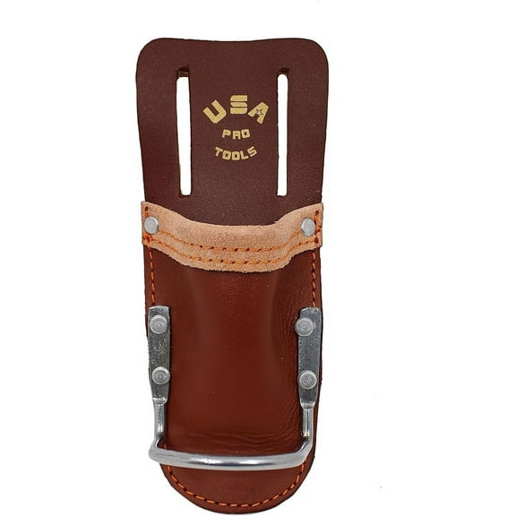 USA Pro Tools Leather Plier Holder and Hammer Holder | Holder for Tool Belt, Steel Loop Hammer Holder(SST 1182)
