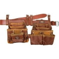 thumbnail image 1 of USA Pro Tools Tool Belt | Leather Rig for Carpenters, Framers, Electricians, Constructors, and Handyman Adjustable Pouches (SST 1108-1122), 1 of 4
