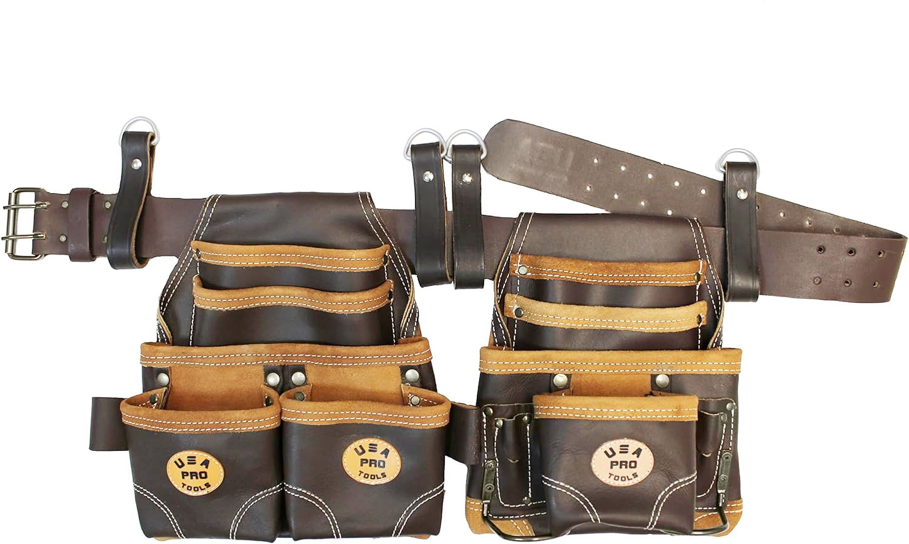 USA Pro Tools Tool Belt , Leather Tool Rig for Carpenters, Framers ...