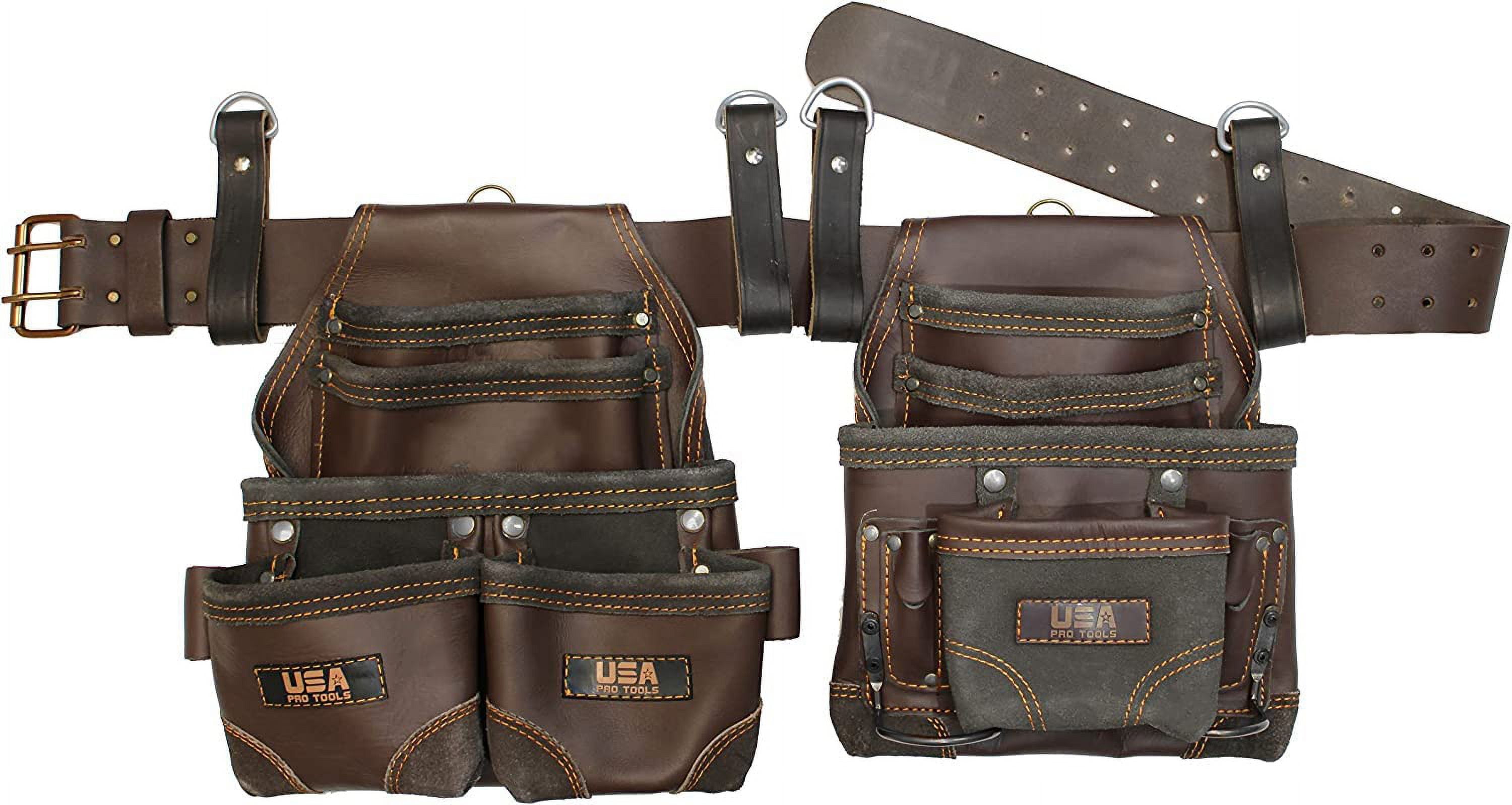 USA Pro Tools Tool Belt , Leather Tool Rig for Carpenters, Framers ...