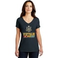 thumbnail image 1 of USA Proud Vietnam Veteran Eagle Womens Tri Blend V-neck T-Shirt, 3XL New Navy, 1 of 4