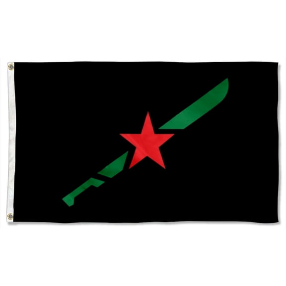 USA Puerto Rico Flag Sword Dagger Polyester 3x5 FT banner