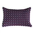 thumbnail image 1 of USA Quilted Pillowcover, Vintage Patriotic True Blue Home Country My Land Birthday Retro Pattern, Standard King Size Accent Pillow Cover for Bedroom, 36" x 20", Dark Blue Cream Red, by Ambesonne, 1 of 2