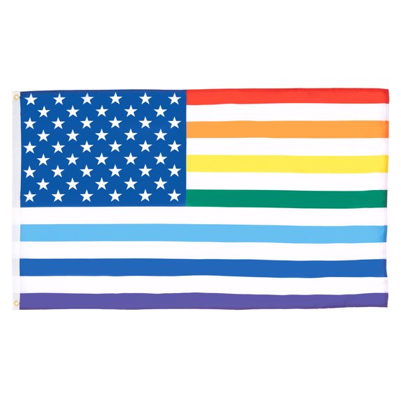 AZ Flag USA Rainbow Old Glory Flag 3x5 ft 100D Polyester 2 Grommets