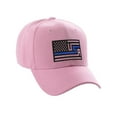 thumbnail image 1 of USA Redesign Flag Thin Red Blue Line Classic Baseball Hat Remembering Fallen Cap, Thin Blue Line, Pink Cap, 1 of 5