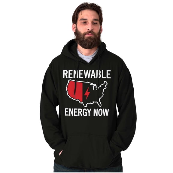 USA Renewable Energy Climate Change Hoodie Sweatshirt Women Men Brisco Brands L