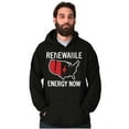 thumbnail image 1 of USA Renewable Energy Climate Change Unisex Plus Fleece Graphic Hoodie Brisco Brands 3X, 1 of 5