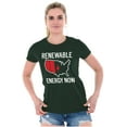 thumbnail image 1 of USA Renewable Energy Climate Change Women's T Shirt Ladies Tee Brisco Brands 2X, 1 of 6