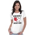 thumbnail image 1 of USA Renewable Energy Climate Change Womens Slim Fit Graphic Tee Brisco Brands X, 1 of 5