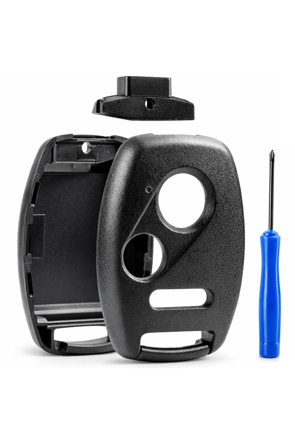 USA Replacement Key Fob Shell Case with Button Pad, No Key Cutting Needed, Compatible with Accord, Civic, CR-V, Fit, Odyssey, Pilot, Ridgeline and CR-Z