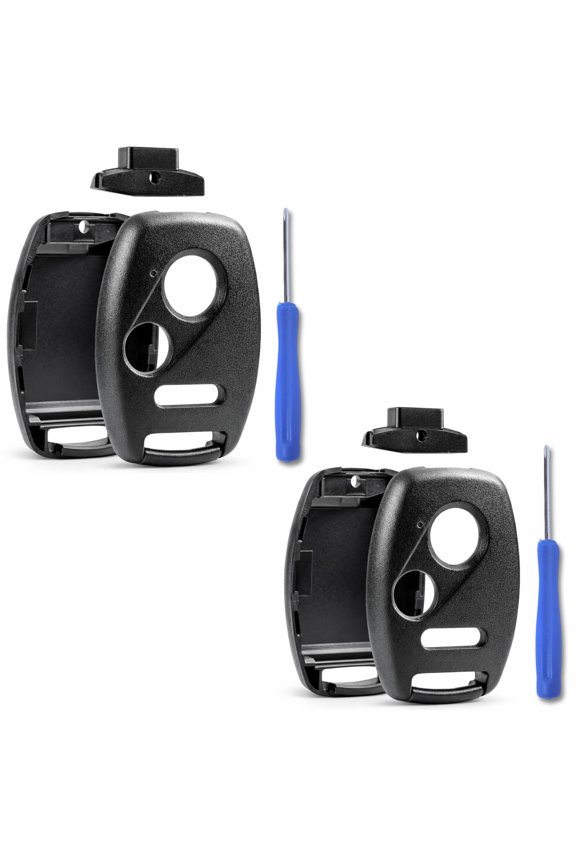 USA Replacement Key Fob Shell Case with Button Pad, No Key Cutting Needed, Compatible with Accord, Civic, CR-V, Fit, Odyssey, Pilot, Ridgeline and CR-Z
