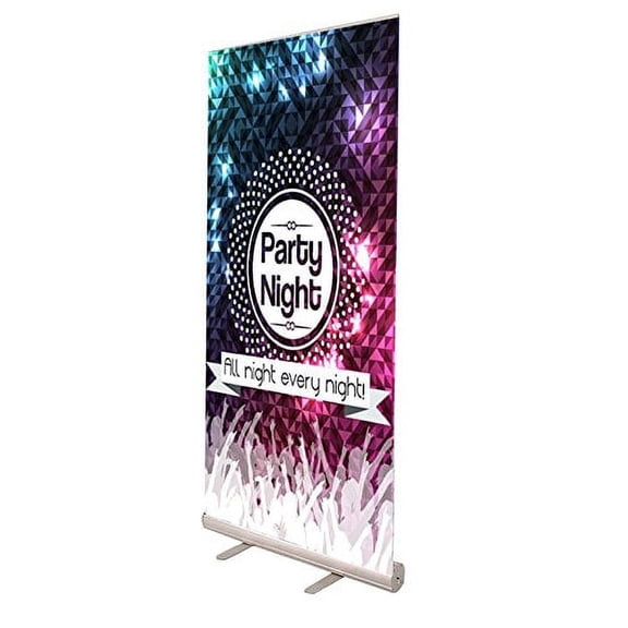 USA Retractable Roll up Banner Stand for Trade Show Exhibition Store Displays (24 x 80 inch (Stand Only))