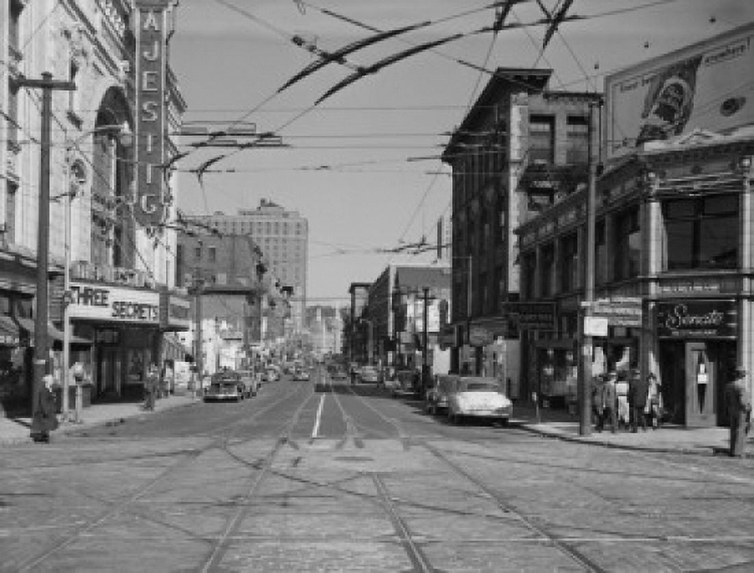 USA Rhode Island Providence Street scene Canvas Art - (24 x 36)