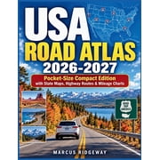 USA Road Atlas 2026-2027 Pocket-Size Compact Edition with State Maps, Highway Routes & Mileage Charts, Paperback