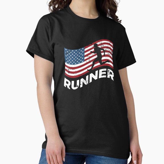 USA Running Track And Field Marathon Workout Exercise Gift Unisex T-Shirt, up to Size 5XL