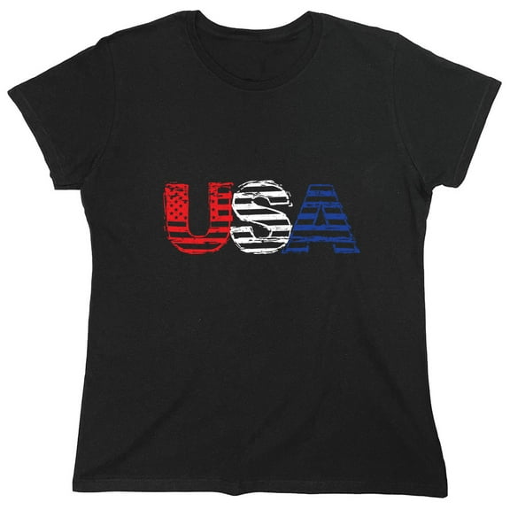 USA. Sarcastic Humor Novelty Funny Women's Casual Tees