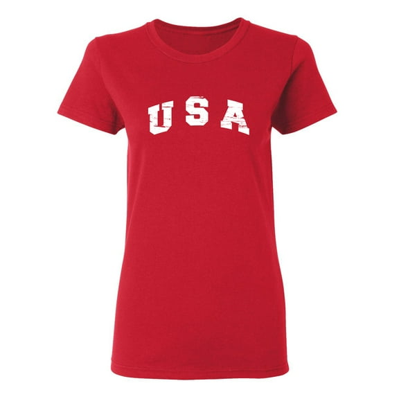 USA Sarcastic Novelty Gift Idea Adult Humor Funny Women's Casual Tees