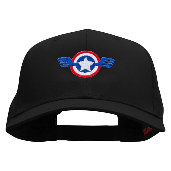 USA Seal and Wings Embroidered Low Profile Cap - Black OSFM
