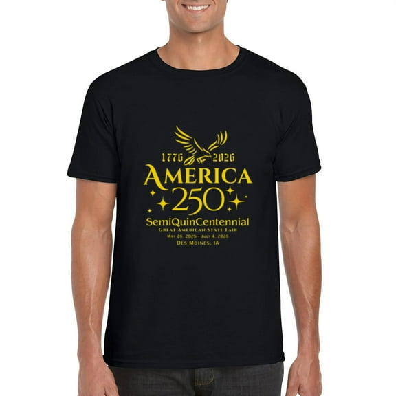USA Semiquincentennial 250th Anniversary 1776 2026 T-Shirt, for men & women, up to size 5XL