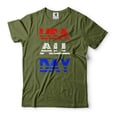 thumbnail image 1 of USA Shirt USA All Day Tee Shirt Patriotic Gifts Mens Womens 4th Of July Shirt Fourth Of July Tee (3X-Large Military Green), 1 of 6