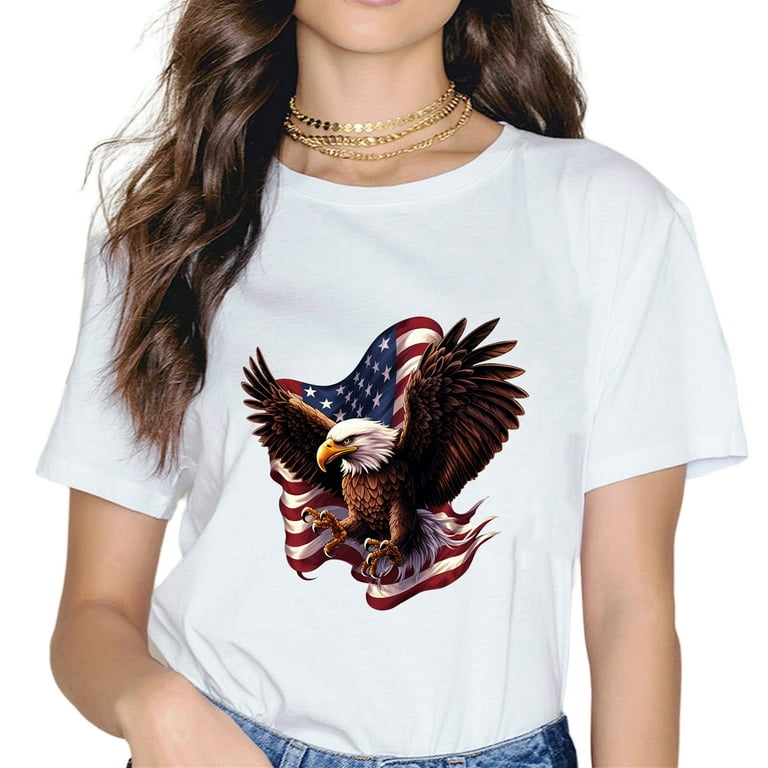 USA Shirt Vintage American Flag Bald Eagle T-Shirt