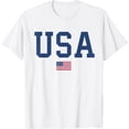 thumbnail image 1 of USA Shirt Women Men Kids American Flag Patriotic 4th of July T-Shirt, 1 of 4