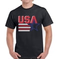thumbnail image 1 of USA Shirts for Men - 4th of July America Star Stripes Graphic Tee, 1 of 2