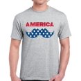 thumbnail image 1 of USA Shirts for Men - 4th of July America USA Mustache Graphic Patriotic Outfit, 1 of 2