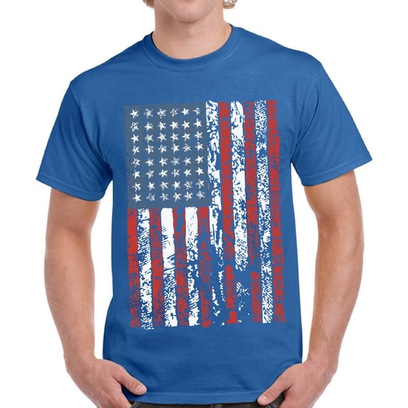 USA Shirts for Men - 4th of July American Flag Graphic Tee