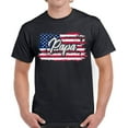 thumbnail image 1 of USA Shirts for Men - 4th of July American Flag Papa Graphic Patriotic Outfit, 1 of 2