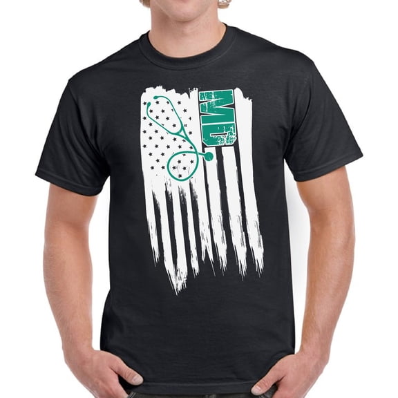 USA Shirts for Men - 4th of July MD Medic Graphic Patriotic Outfit