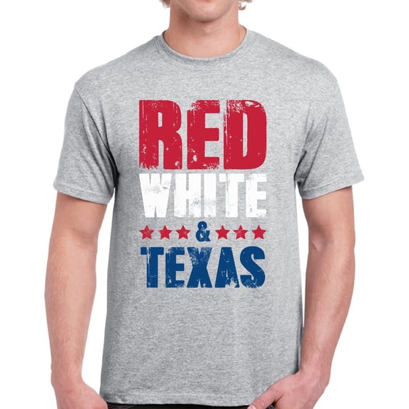 USA Shirts for Men - 4th of July Red White Texas Graphic Patriotic Outfit