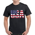 thumbnail image 1 of USA Shirts for Men - Patriotic Graphic Tees - American Flag 4th of July BBQ Party Celebrate Independence Day, 1 of 2