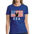 thumbnail image 1 of USA Shirts for Women - 4th of July American Flag Eagle Tee, 1 of 2