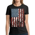 thumbnail image 1 of USA Shirts for Women - 4th of July American Flag Graphic Tee, 1 of 2