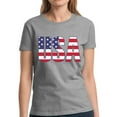 thumbnail image 1 of USA Shirts for Women - Patriotic Graphic Tees - American Flag 4th of July BBQ Party Celebrate Independence Day, 1 of 2
