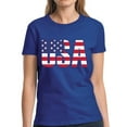 thumbnail image 1 of USA Shirts for Women - Patriotic Graphic Tees - American Flag 4th of July BBQ Party Celebrate Independence Day, 1 of 2