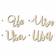 thumbnail image 1 of USA Sign Unfinished Wood Cutout Home Decor DIY Option 2- 42" Wide / 1/2", 1 of 3