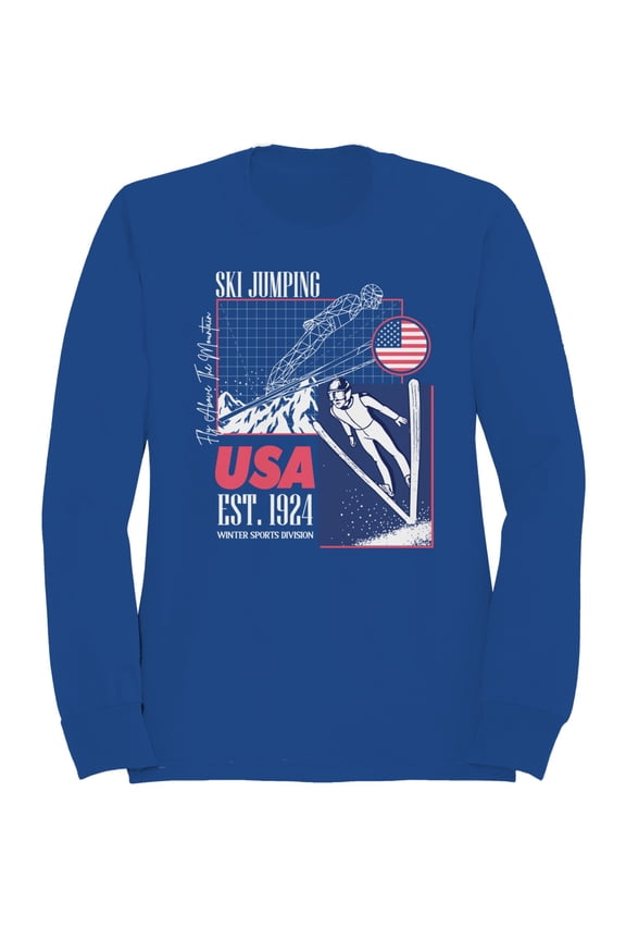 USA Ski Jumping 1924 Heritage Men's Sweatshirt