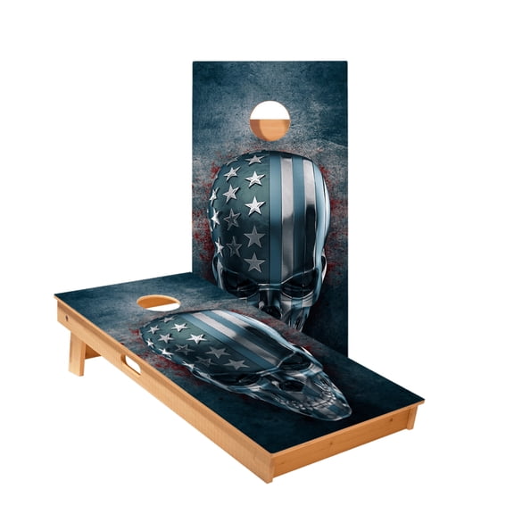 USA Skull Star Cornhole Boards