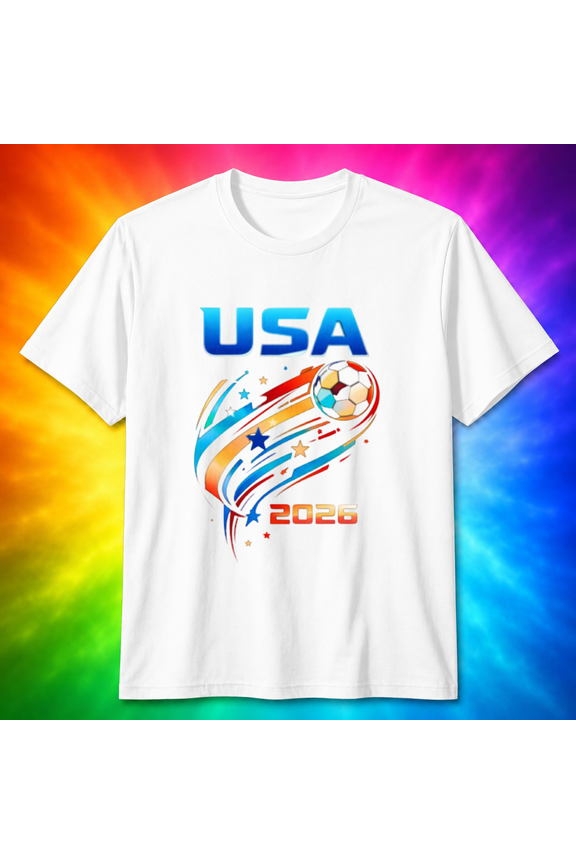 USA Soccer 2026 Dynamic Ball Graphic T-Shirt, for men & women, S-5XL