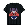 thumbnail image 1 of USA Soccer - American Flag Football Player T-Shirt, 1 of 5