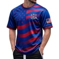 thumbnail image 1 of USA Soccer T-Shirt, American Flag Soccer Ball 2026 Tee, Fan Shirt for Men Women Patriotic Gift,White, 1 of 4