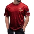 thumbnail image 1 of USA Soccer T-Shirt, American Flag Soccer Ball 2026 Tee, Fan Shirt for Men Women Patriotic Gift,White, 1 of 4